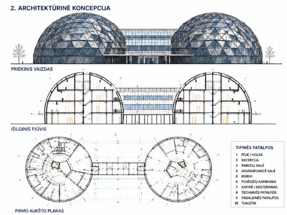 GEODOMAS dome architectural diagram