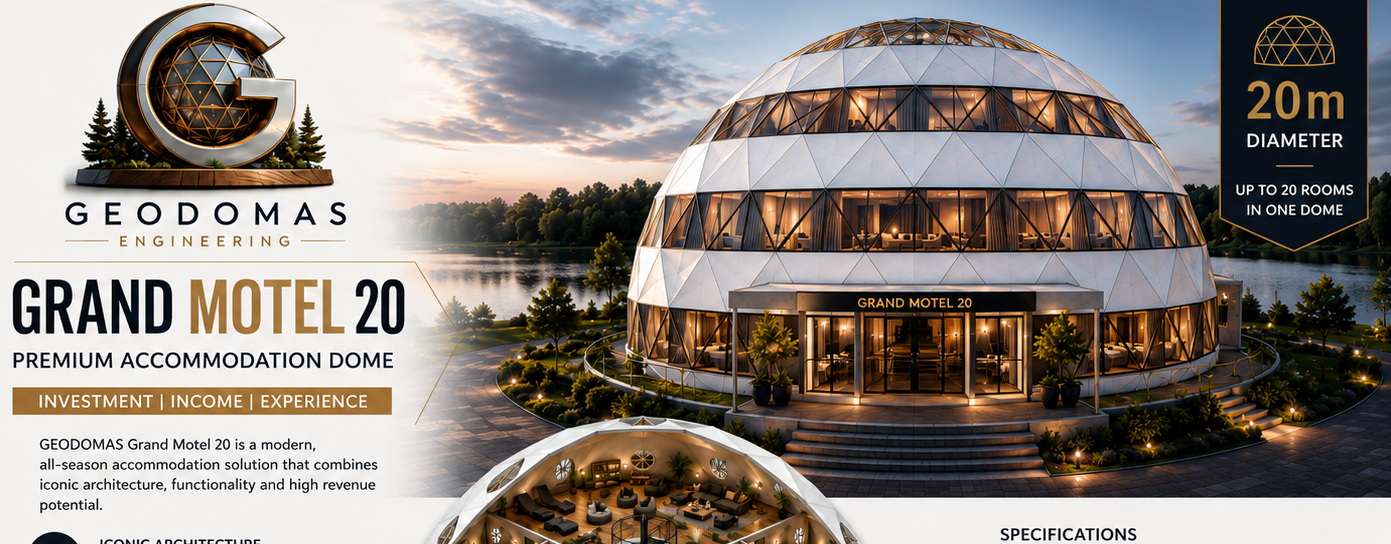 GEODOMAS glamping complex visualisation 1