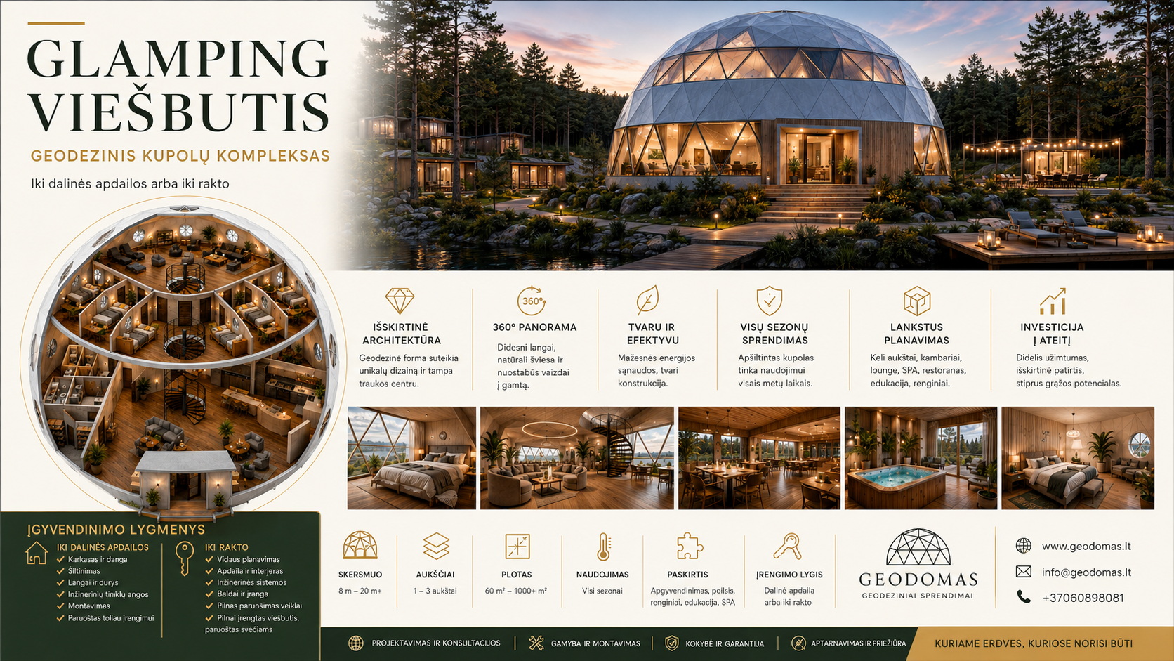 GEODOMAS glamping complex visualisation 1