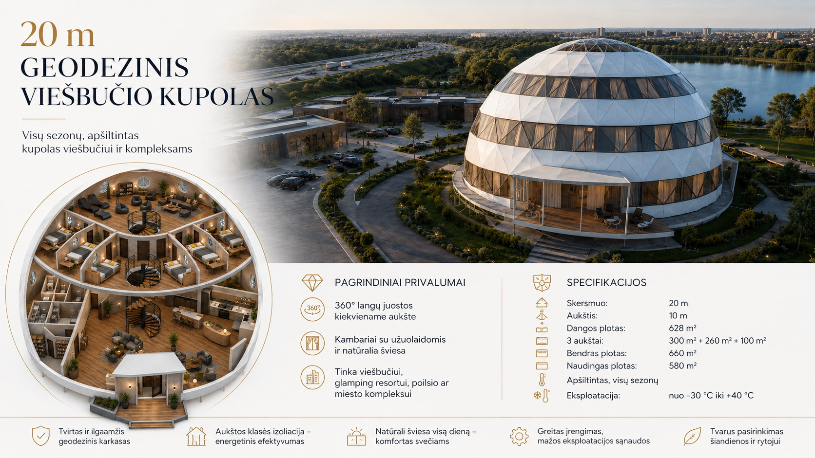 GEODOMAS glamping complex visualisation 1